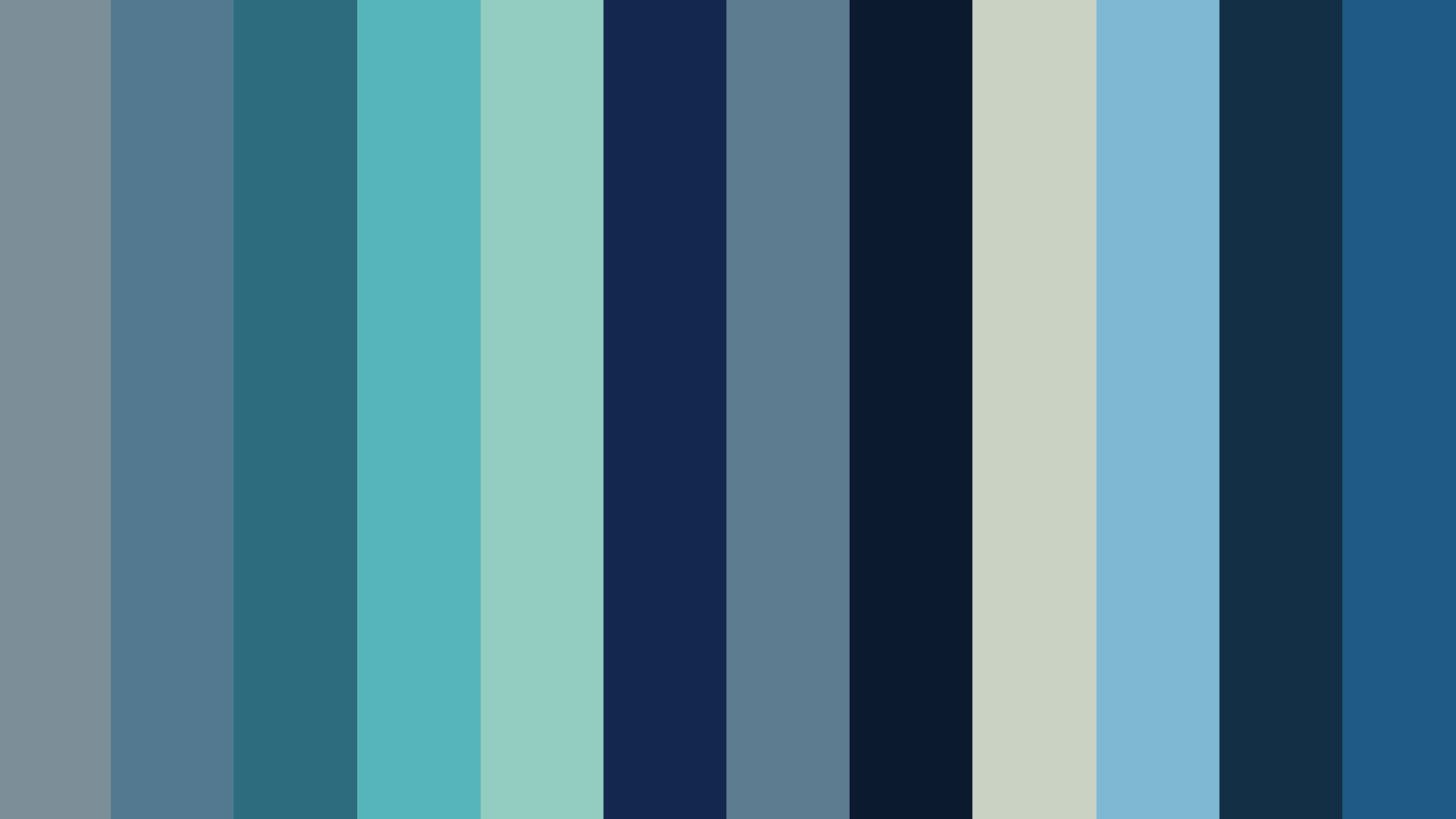 Imagem com os diferentes tons de azul presente nos quadros decorativos da linha melodia azul.